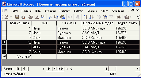   Access 2002
