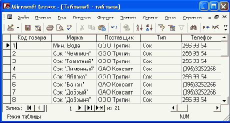 Общие сведения о Microsoft Access