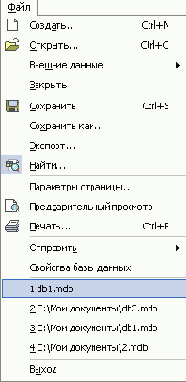 Общие сведения о Microsoft Access