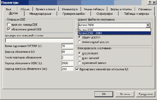   Microsoft Access 2003
