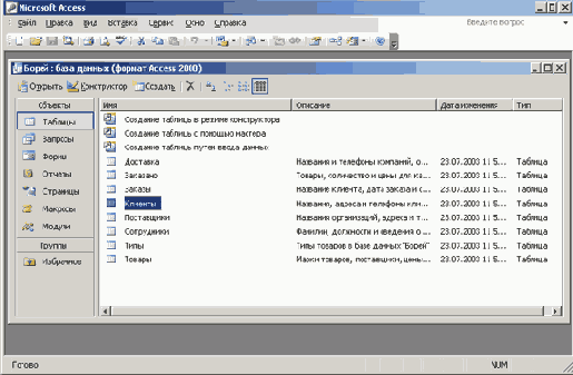   Microsoft Access 2003
