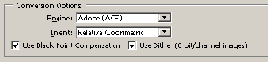   Conversion options